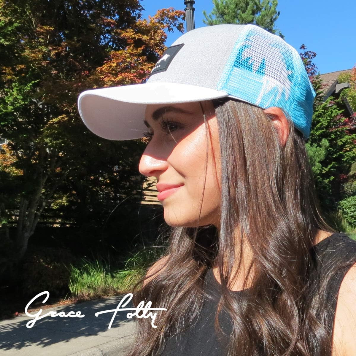 Beach Trucker Hats for Women- Snapback Baseball Cap for Summer