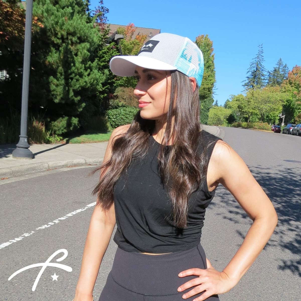 Beach Trucker Hats for Women- Snapback Baseball Cap for Summer