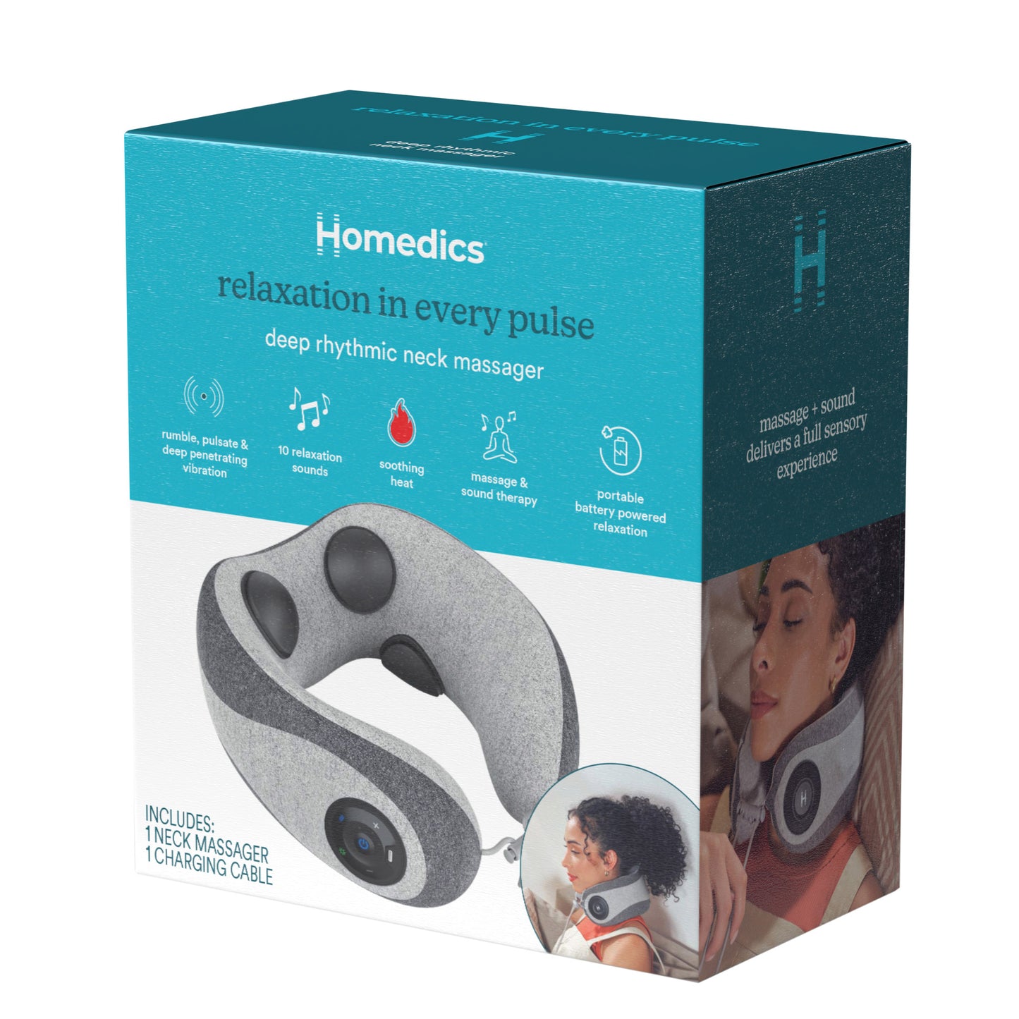 Portable Neck Massager with Music & Vibration